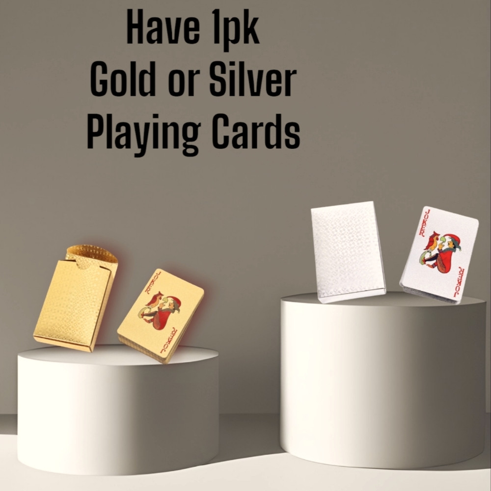 1 Pack of Gold playing cards